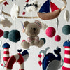  Cot Mobile - Nautical Captain Teddy