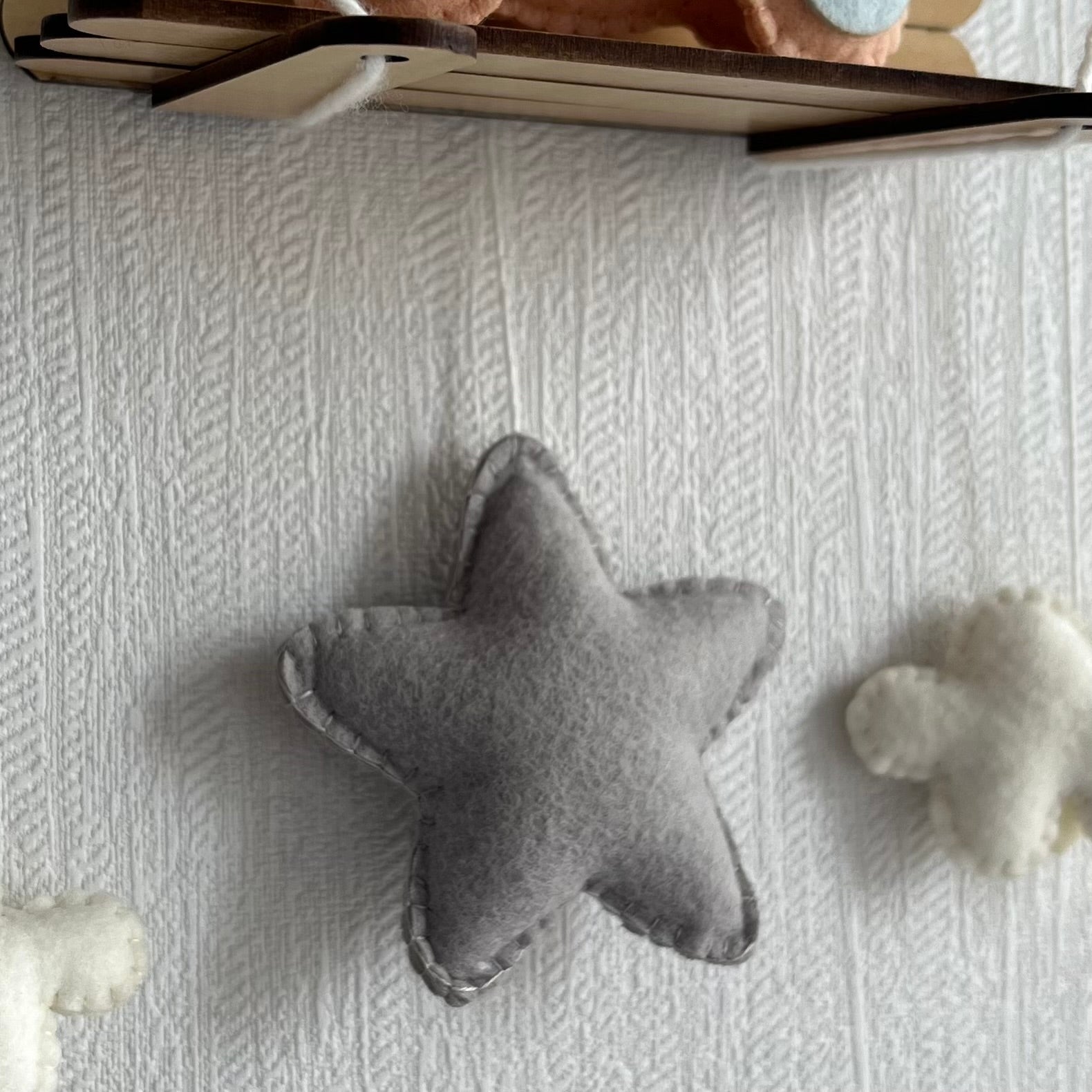 Blue Teddy On a Swing Name Hanging