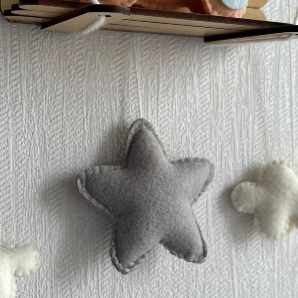 Blue Teddy On a Swing Name Hanging