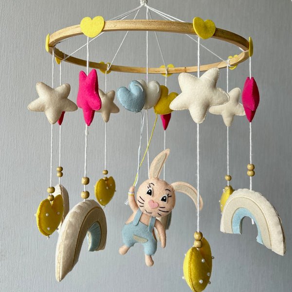  Cot Mobile - Bunny Under the Stars