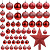 Bauble Kit with Tree Top Star- Berry Red (50 pcs)
