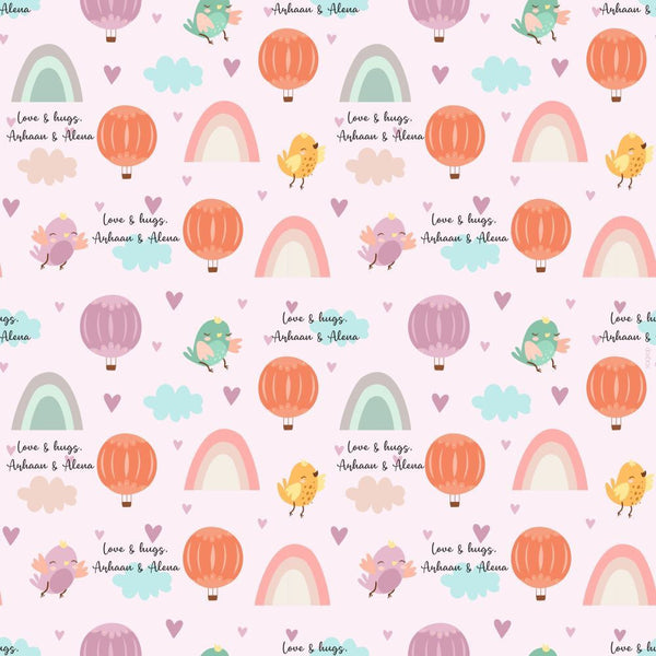 Customized Rainbow Wrapping Gift Paper