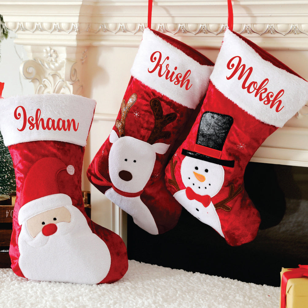 The Scarlet Fur Stockings- Set of 3