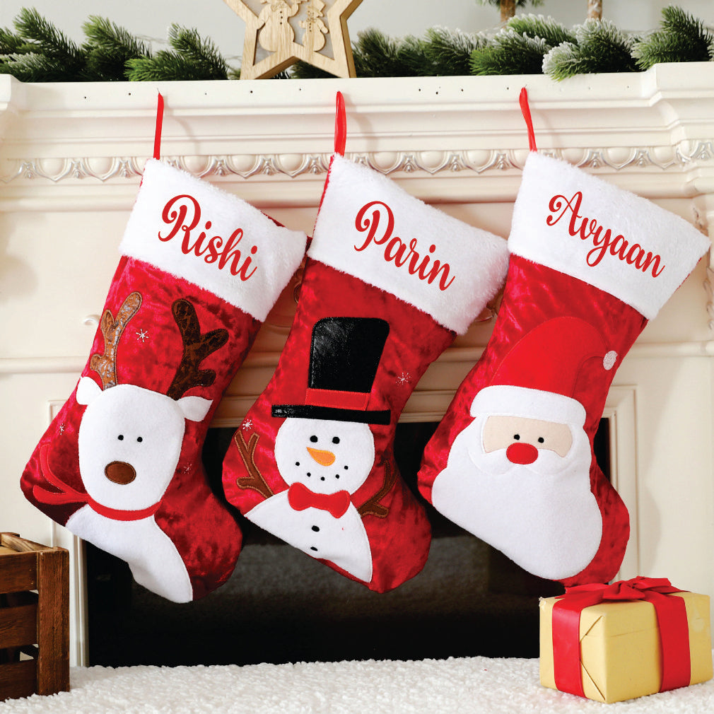 The Scarlet Fur Stockings- Set of 3