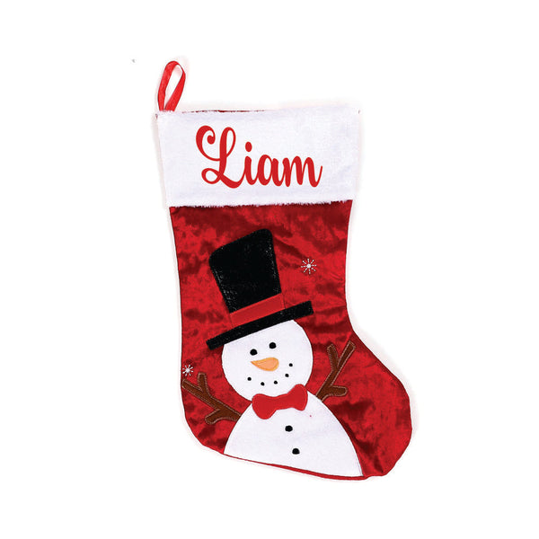 The Scarlet Fur Stockings- Snowy Snowman