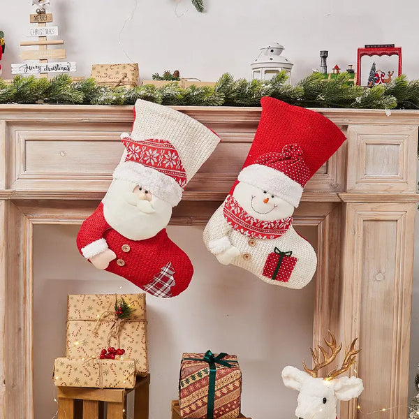 Crochet Cheer Stocking (Snowman)
