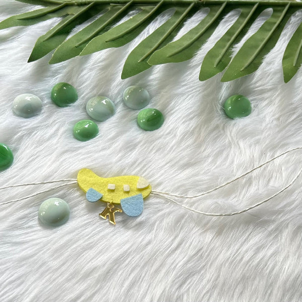 Handmade Felt Rakhi With Initials - HighFly