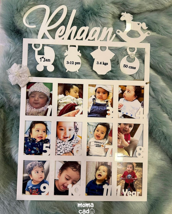 First Year Birth Keepsake Frame