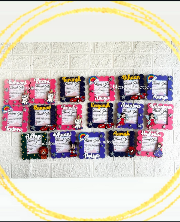 Customized Photo Holder Magnets For Kids