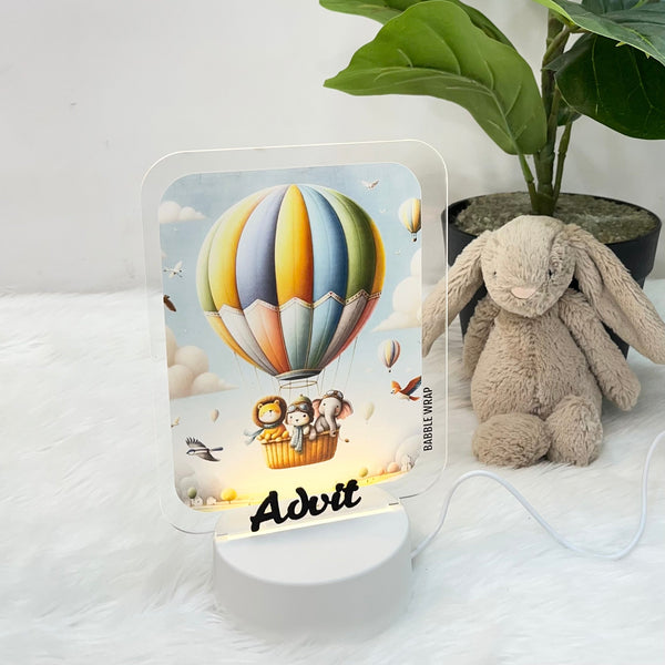 Acrylic LED Night Lamp Hot Air Balloon Adventure