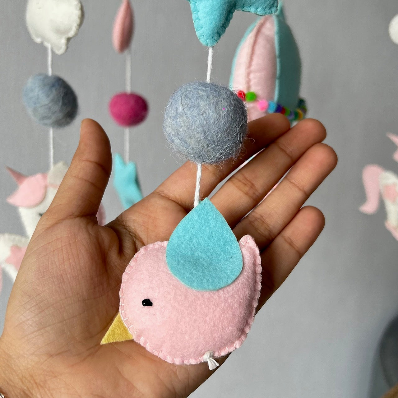 Cot Mobile - Unicorn's Rainbow Flight