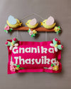 Bird Family for Siblings  Customized Name Plate Wall Hanging