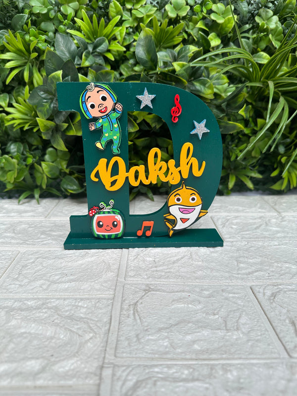 Coco Melon Customized Home Decor Name Plate