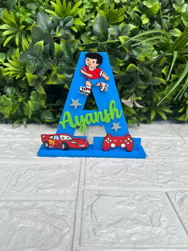 Car Customized Home Decor Name Plate