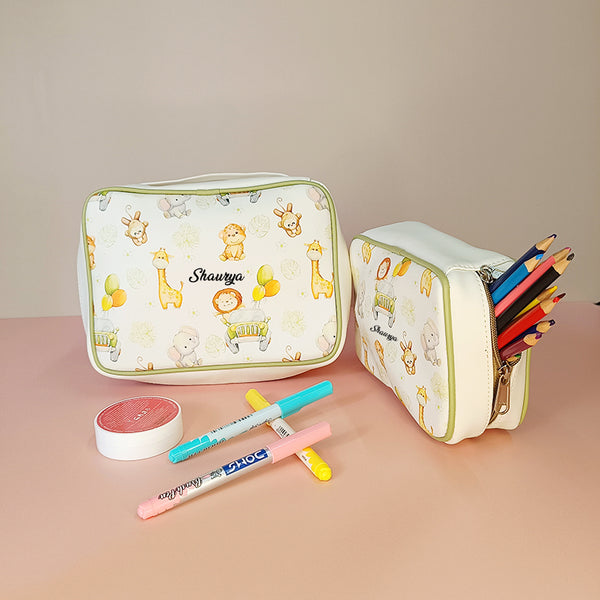 Animals Personalized Kids 2 in 1 Pouch