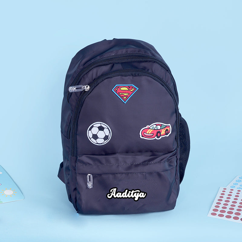Customized Black Backpack For Kids