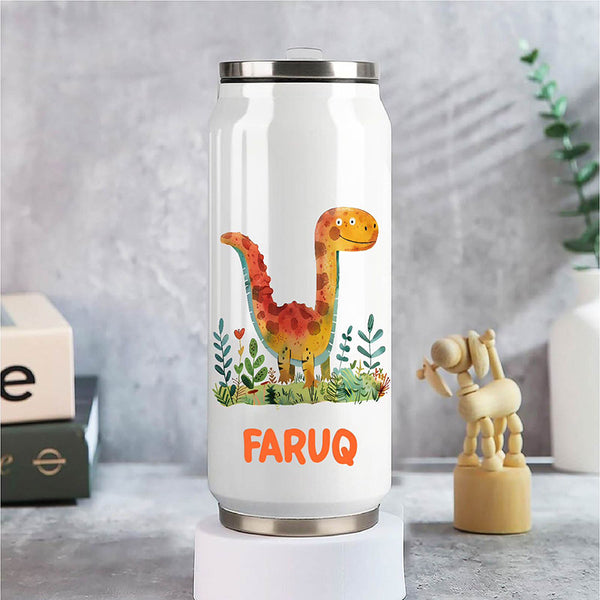 Customized Dino Water Can Sipper Bottle