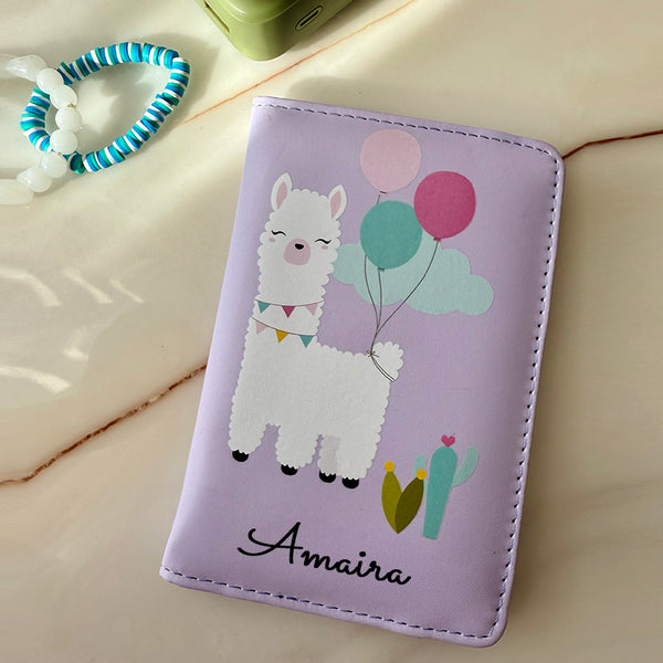 Personalized Llama Passport Kids Cover