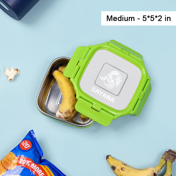 Customized Green Kids Tiffin Box