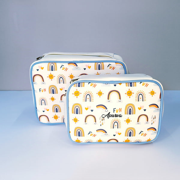 Rainbow Personalized Kids 2 in 1 Pouch