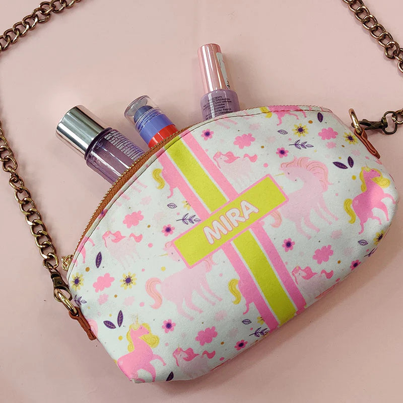 Customized Unicorn Kids Sling Bag Return Gift For Kids