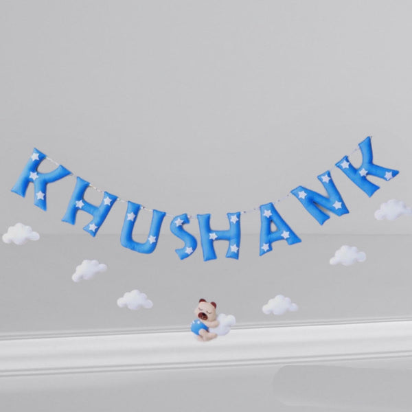 Blue Skies Customized Name Plate Wall Hanging